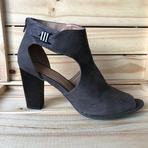 Chunky Open Toe Booties